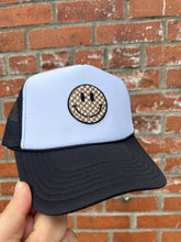 Load image into Gallery viewer, Fall Smiley Check Trucker
