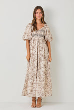 Load image into Gallery viewer, Fall Girly Bubble Maxi Dress
