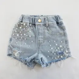 Denim Bling Shorts