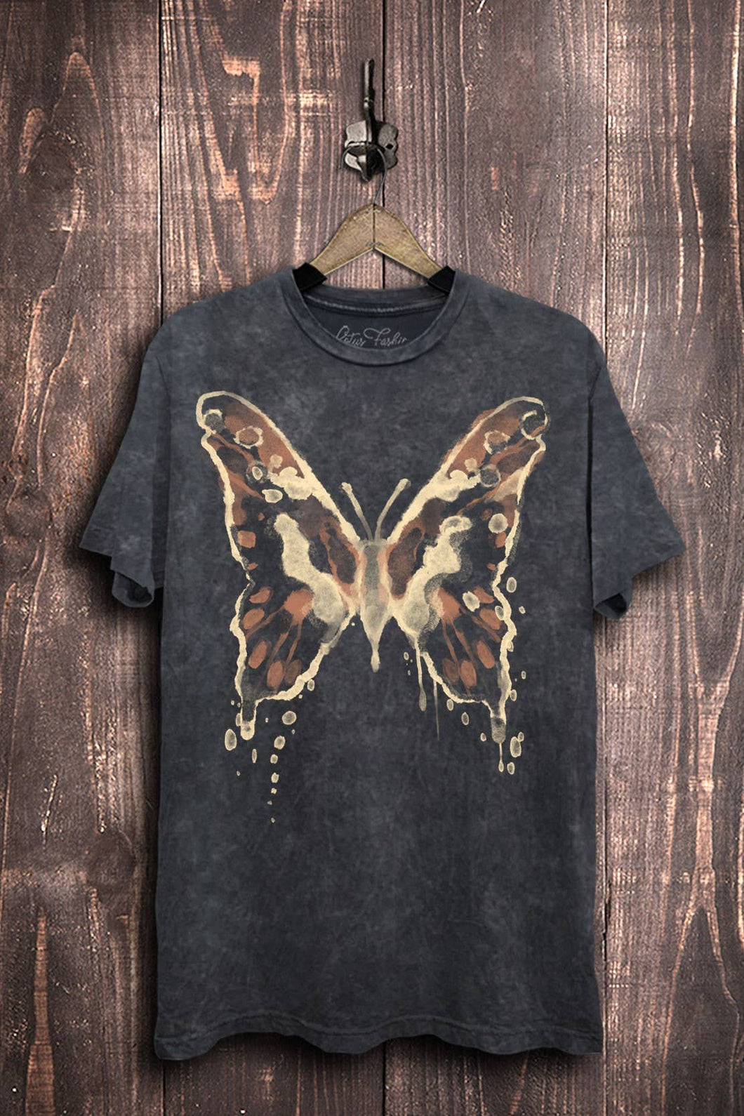 Lotus Butterfly Boyfriend Graphic Tee