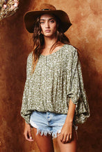 Load image into Gallery viewer, Karis Floral Dolman Top
