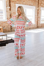 Load image into Gallery viewer, White Nordic Christmas Pajama Set
