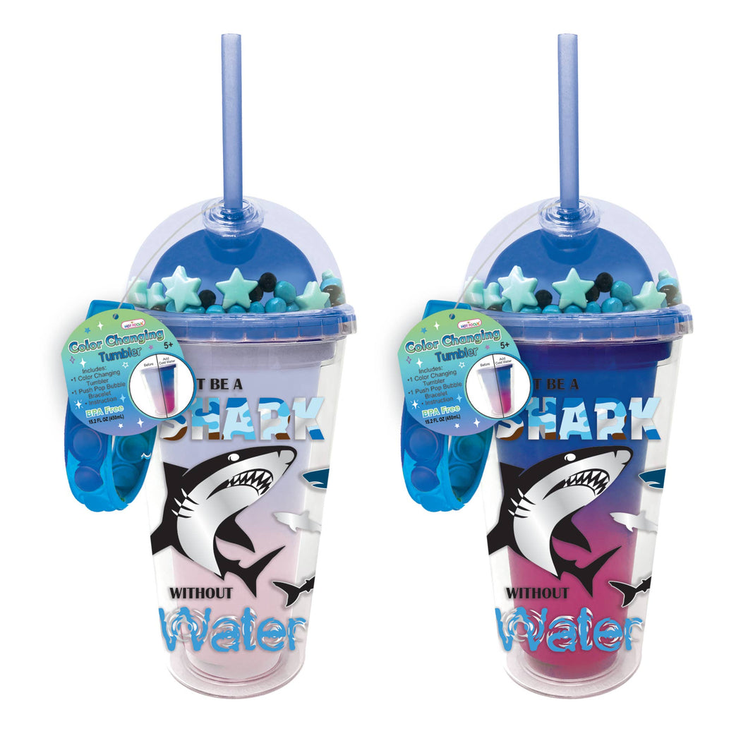 Kids Shark Color Changing Tumbler