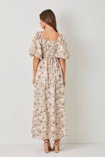 Load image into Gallery viewer, Fall Girly Bubble Maxi Dress
