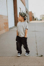 Load image into Gallery viewer, Toddler Relaxed Straight Washed Black Denim
