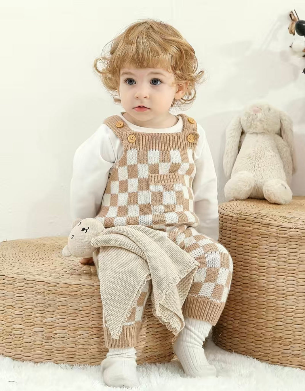 Ollie Knit Checker Overall