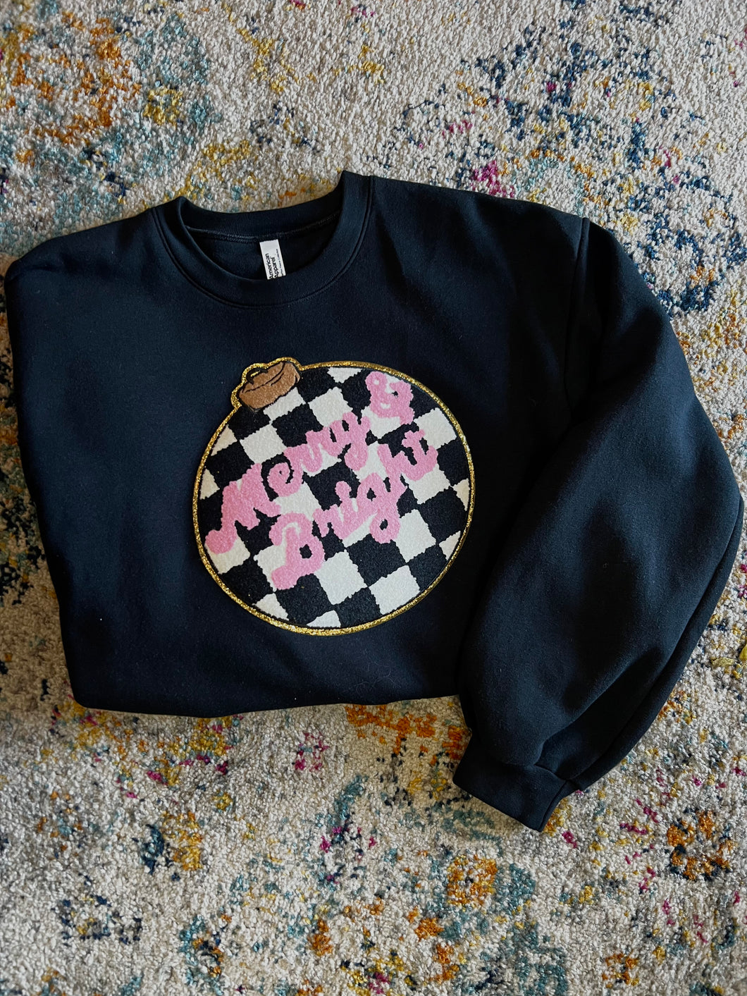 Merry & Bright Patch Sweatshirt