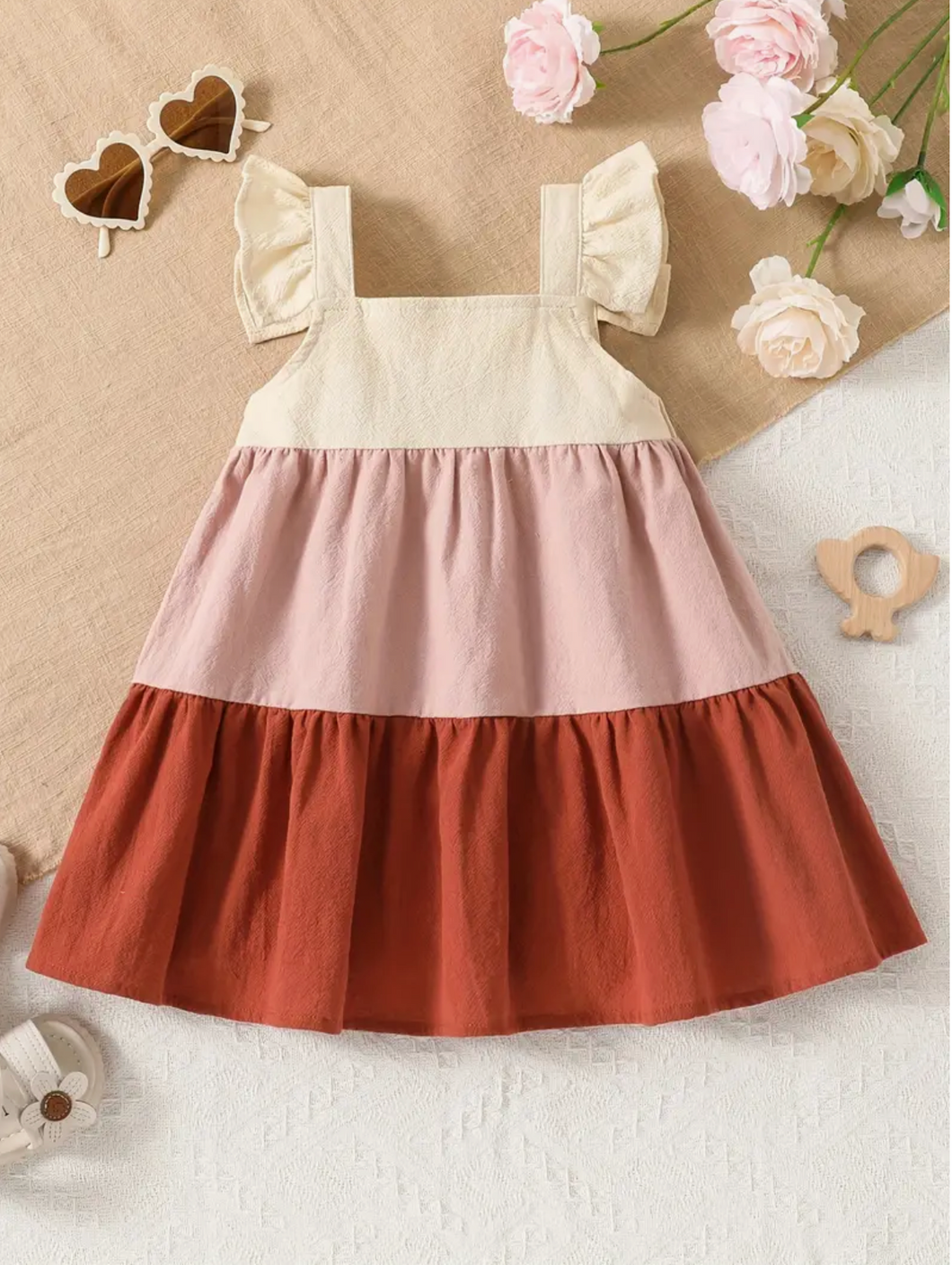 Dottie tiered girls dress