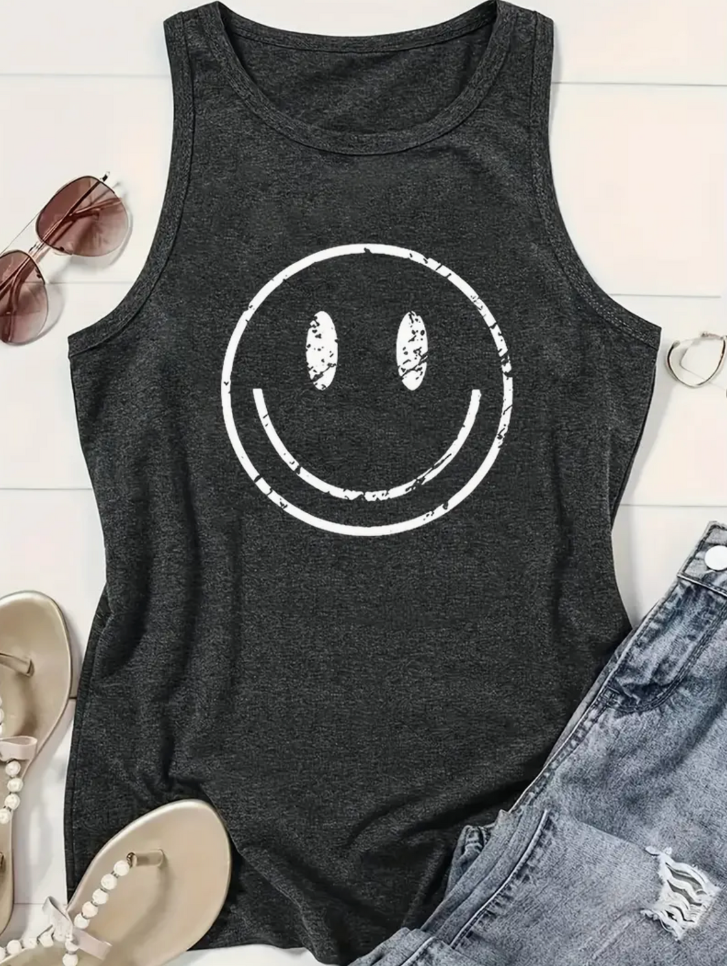 Smiley racerback Tank