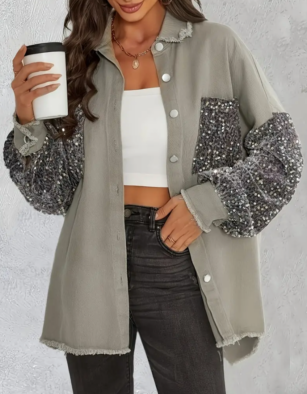 Kara Sequin Shacket