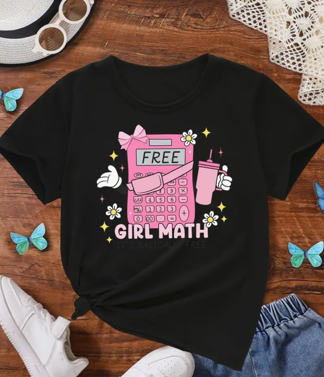 Girl Math Tween Graphic Tee (Copy)