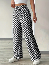 Load image into Gallery viewer, B&amp;w Checker Lounge Pants
