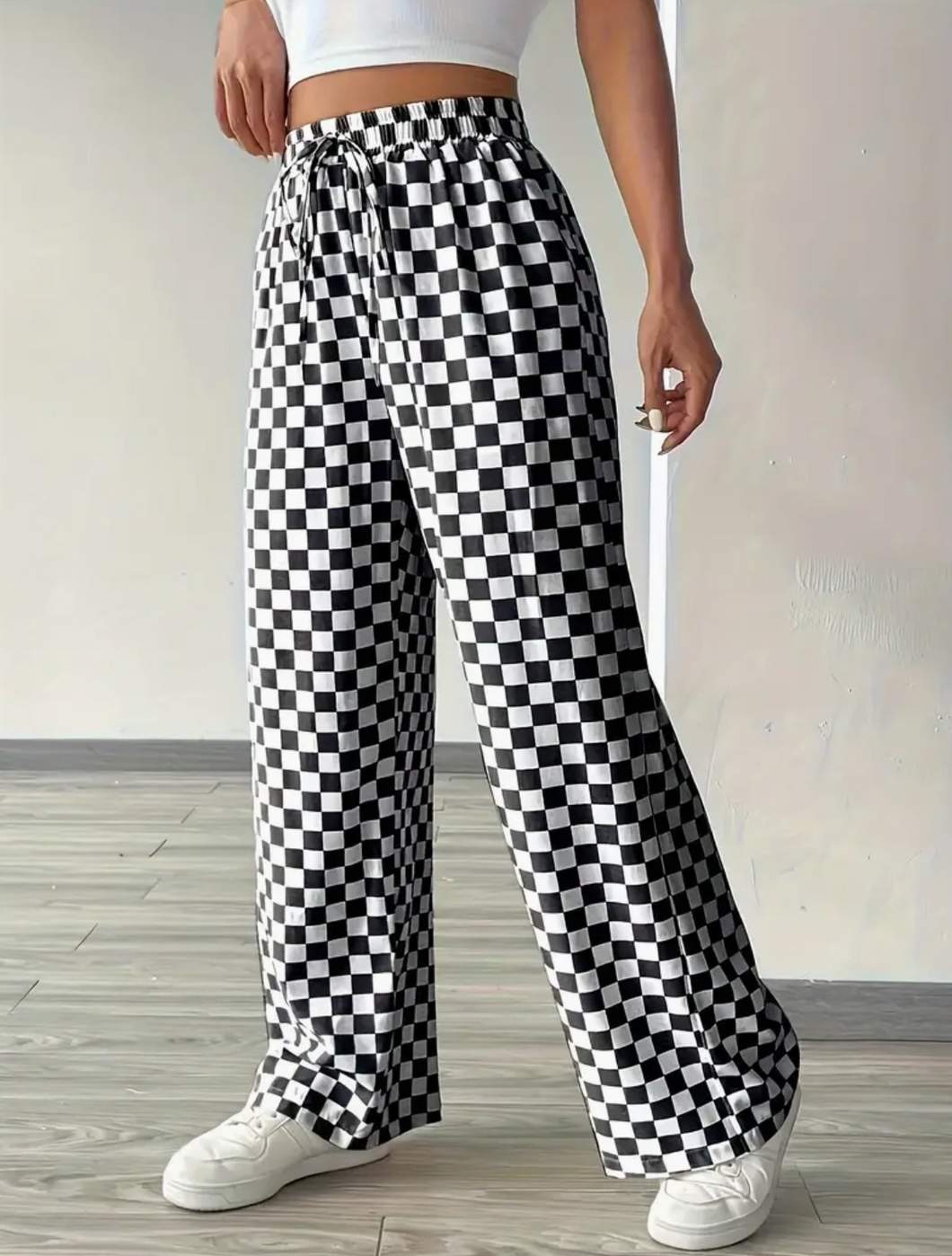 B&w Checker Lounge Pants