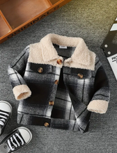 Load image into Gallery viewer, Toddler Boys Plaid Sherpa Flannel
