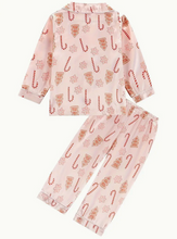 Load image into Gallery viewer, Pink Christmas Sweets Girls Pajamas
