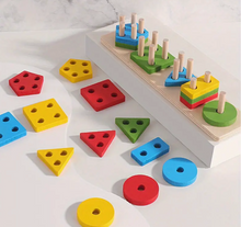 Load image into Gallery viewer, Toddler Wood Montessori Puzzles
