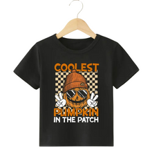 Load image into Gallery viewer, Coolest Pumpkin Boys Graphic Tee
