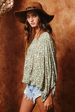 Load image into Gallery viewer, Karis Floral Dolman Top
