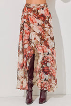 Load image into Gallery viewer, Claira Floral Ruffle Maxi Skirt
