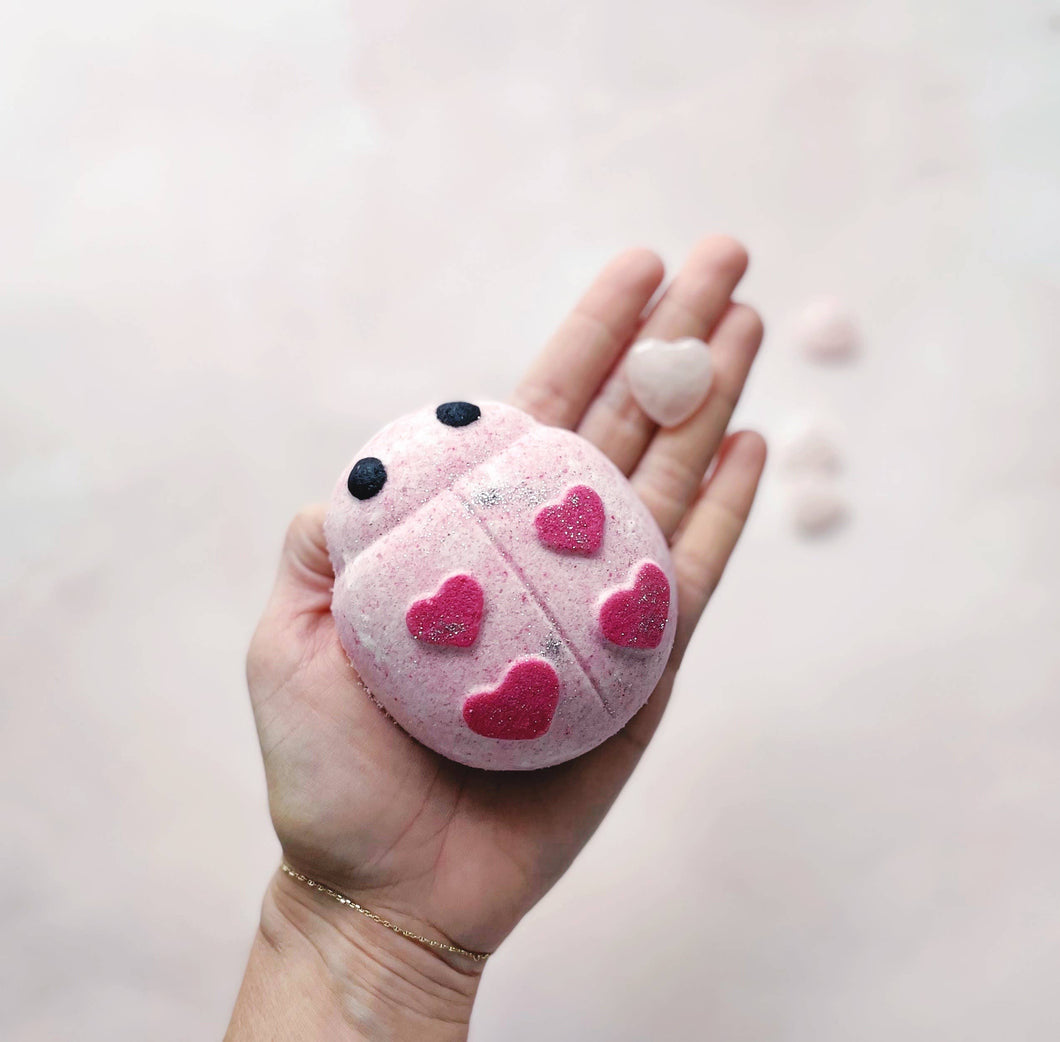 Love Bug Bath Bomb - with hidden gem!