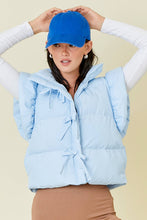 Load image into Gallery viewer, Ruffle Puffer Bow Vest
