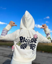 Load image into Gallery viewer, Peace Love Groovy Vibes Hoodie
