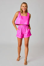 Load image into Gallery viewer, Manning Magenta Faux Leather Top
