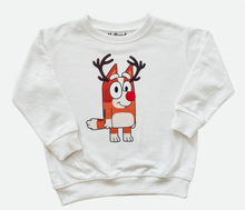 Load image into Gallery viewer, Bluey and Bingo Holiday Sweatshirt
