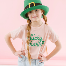 Load image into Gallery viewer, Girls Lucky Charm St. Patricks Day Tee
