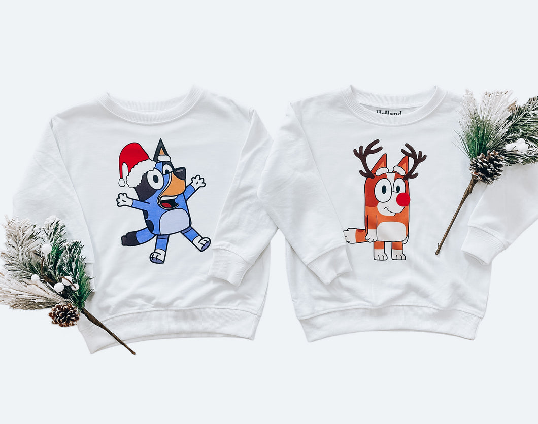 Bluey and Bingo Holiday Sweatshirt