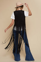 Load image into Gallery viewer, Black Fringe Vest
