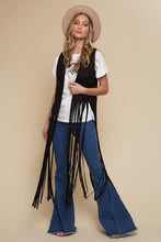 Load image into Gallery viewer, Black Fringe Vest
