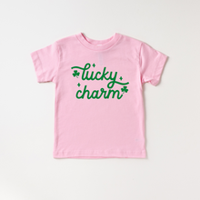 Load image into Gallery viewer, Girls Lucky Charm St. Patricks Day Tee
