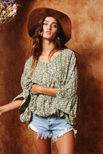 Load image into Gallery viewer, Karis Floral Dolman Top
