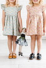 Load image into Gallery viewer, Sunset Floral Pinafore Dress
