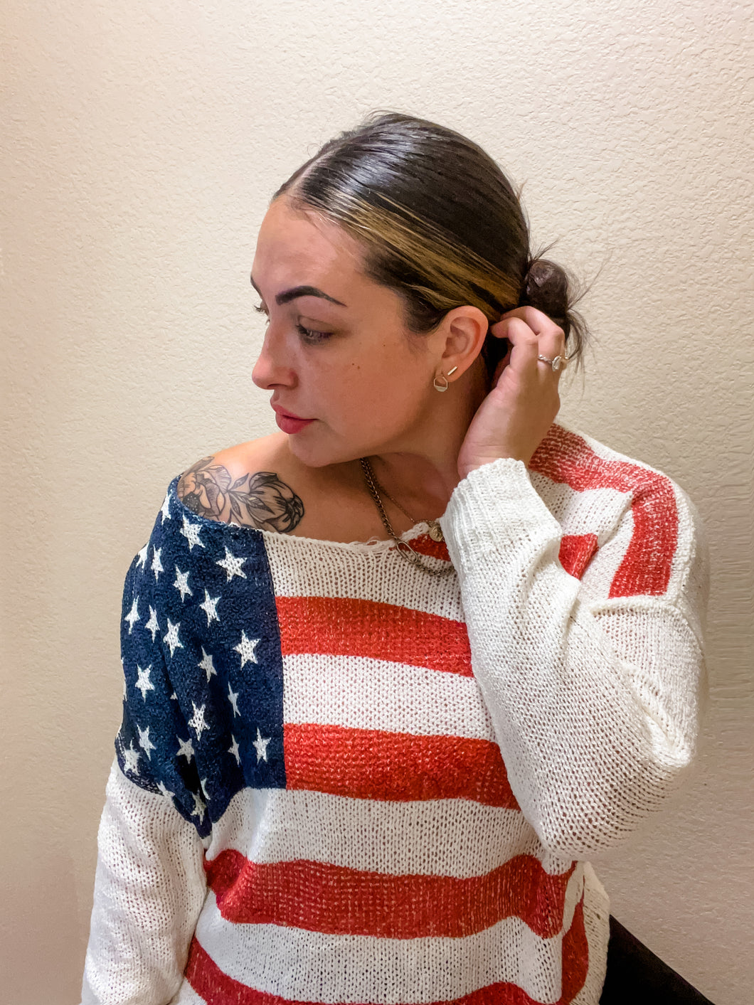 Flag Girl Pullover