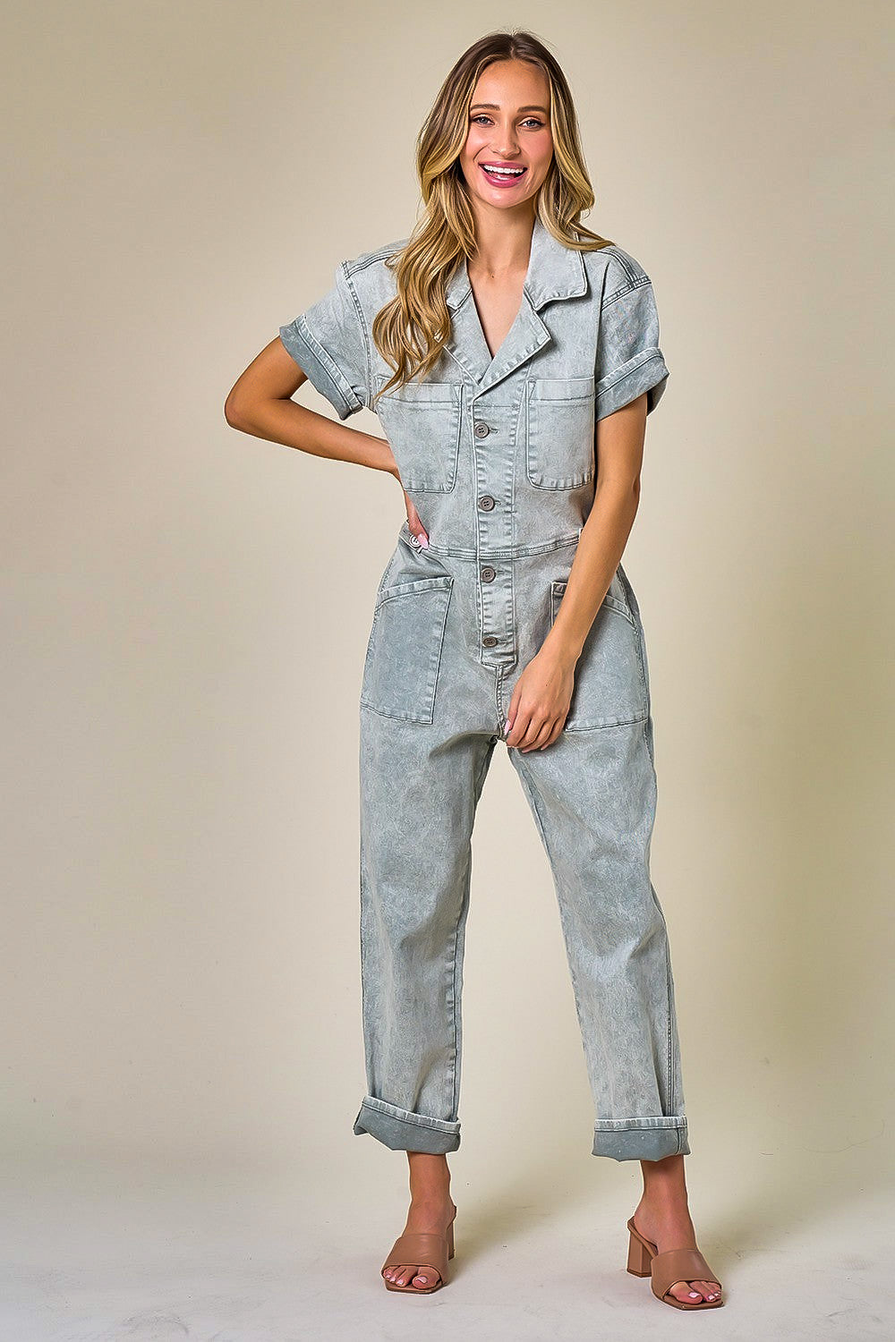 Going Places Cargo Jumpsuit